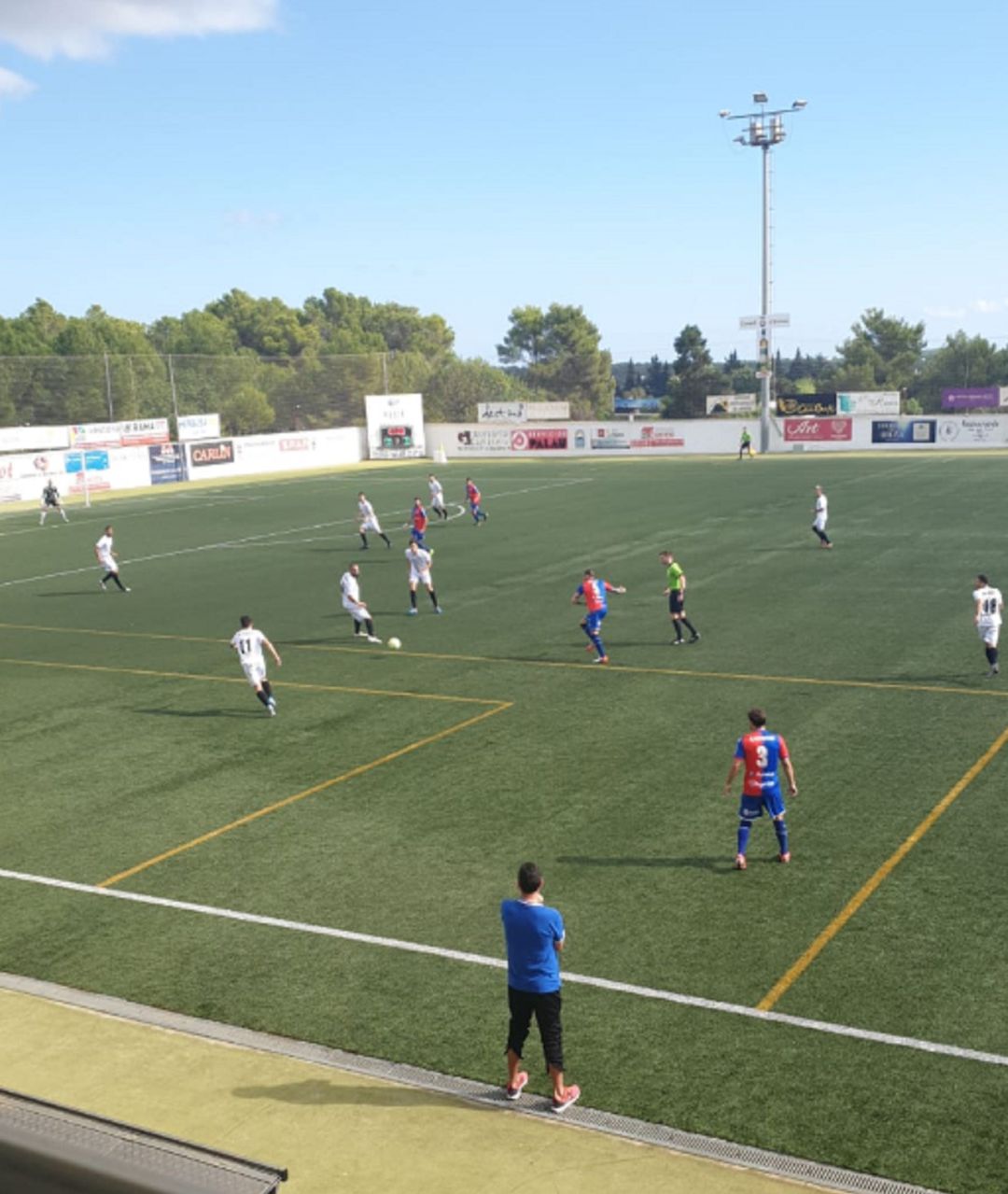 Imagen del partido jugado en Santa Eulària Imagen del partido jugado en Santa Eulària