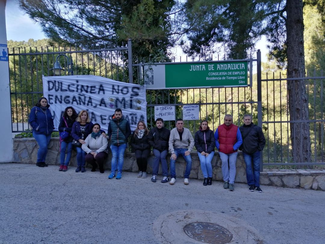 Trabajadores en huelga en Siles Trabajadores en huelga en Siles