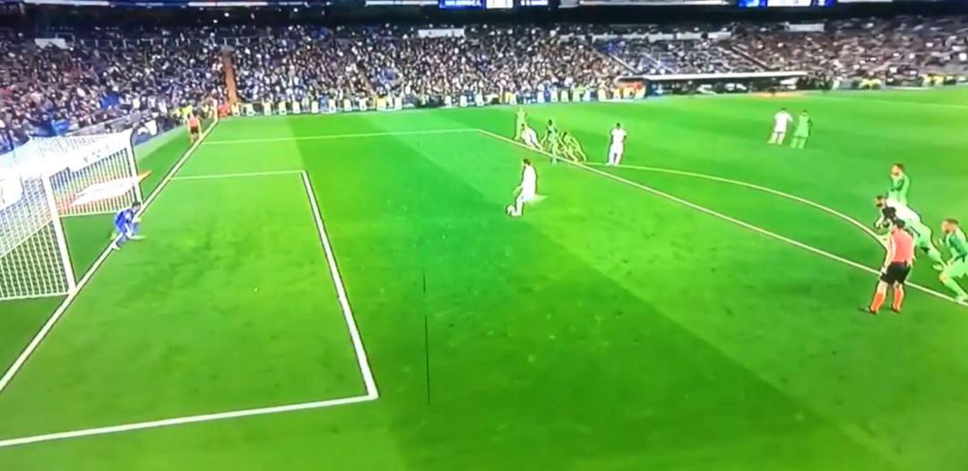 Sergio Ramos lanza la pena máxima ante el Leganés Sergio Ramos lanza la pena máxima ante el Leganés