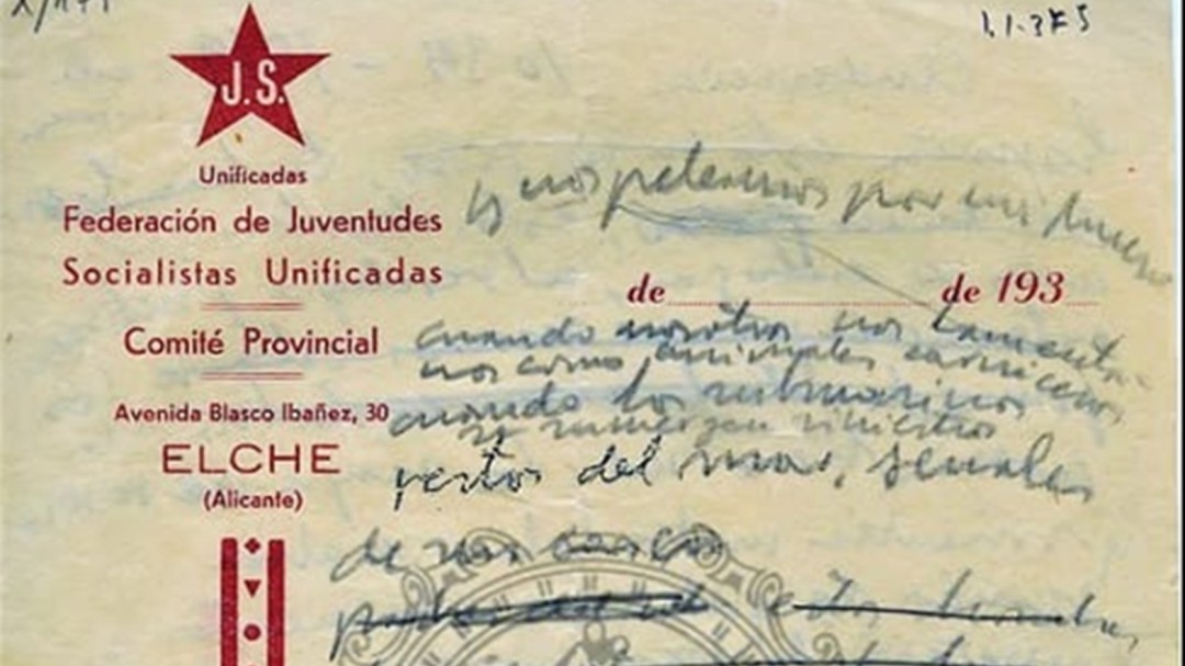 Descubierto un poema inédito de Miguel Hernández