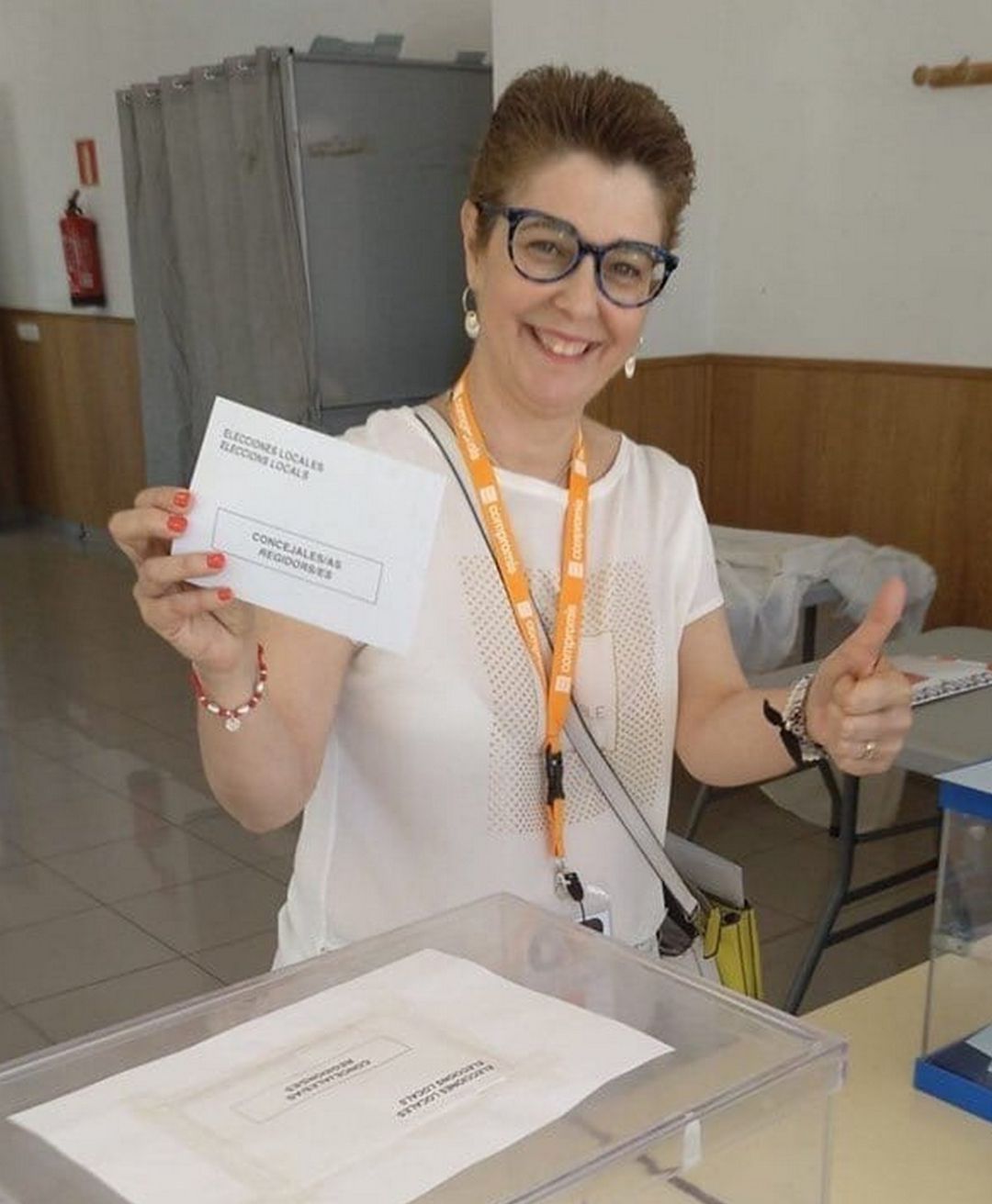Inma Escrivá en las últimas elecciones municipales. Inma Escrivá en las últimas elecciones municipales.