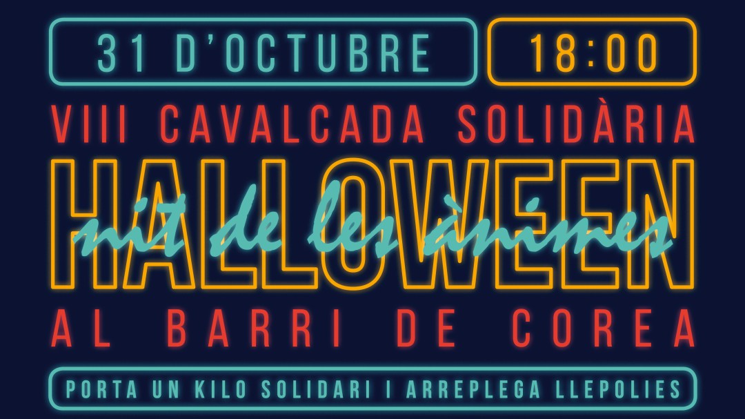 Cabalgata solidaria de Halloween en Gandia