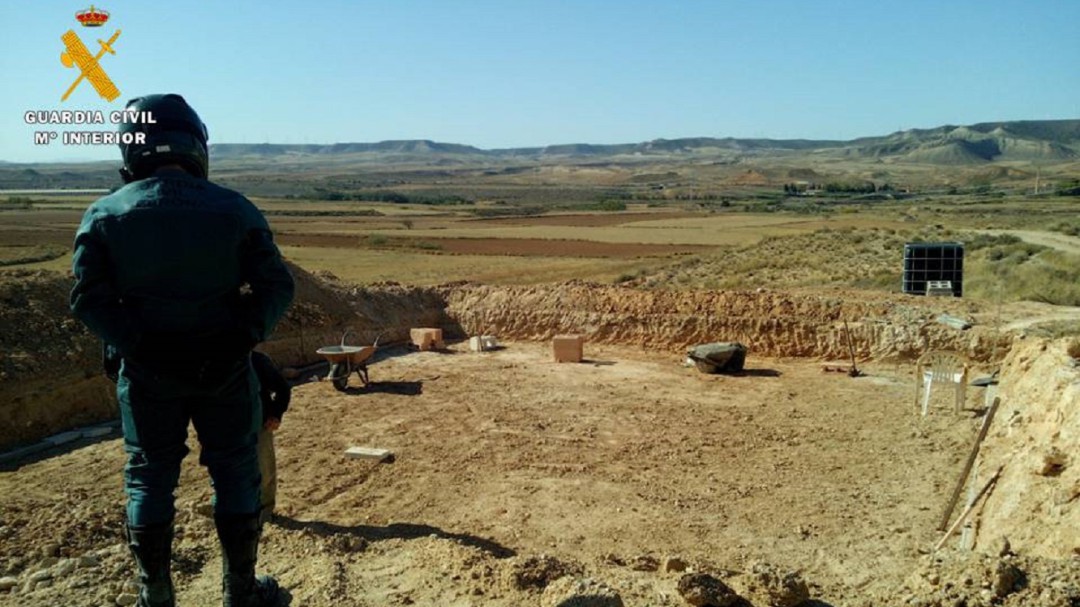 Daña un yacimiento romano para construir un pozo de riego