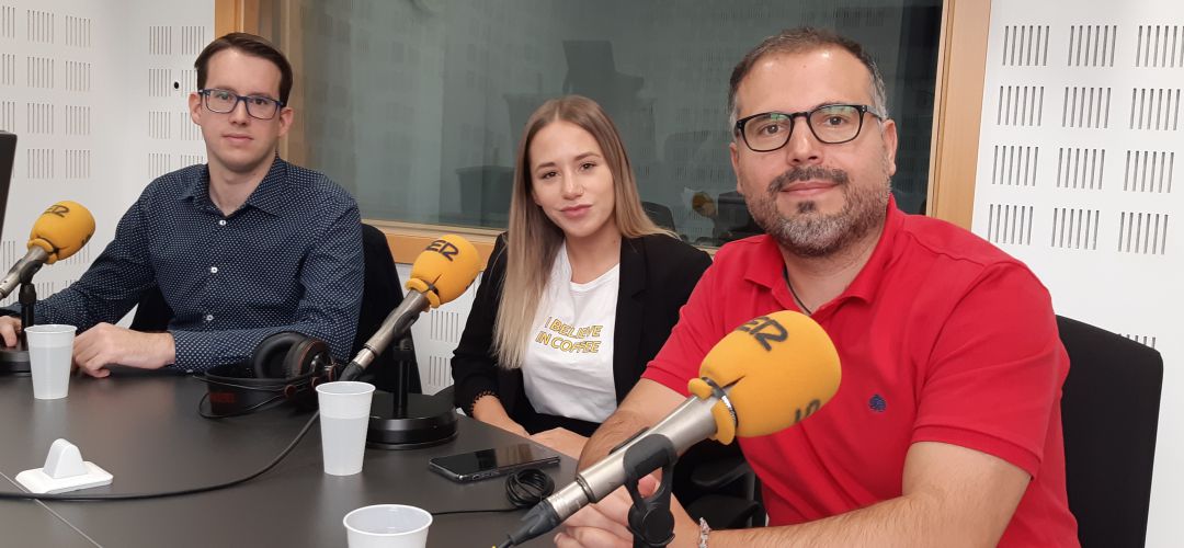 De derecha a izquierda, Carlos Delgado, portavoz de ULEG en Leganés, Noelia Núñez, portavoz del PP en Fuenlabrada, e Isaac López, portavoz de Podemos Pinto De derecha a izquierda, Carlos Delgado, portavoz de ULEG en Leganés, Noelia Núñez, portavoz del PP en Fuenlabrada, e Isaac López, portavoz de Podemos Pinto