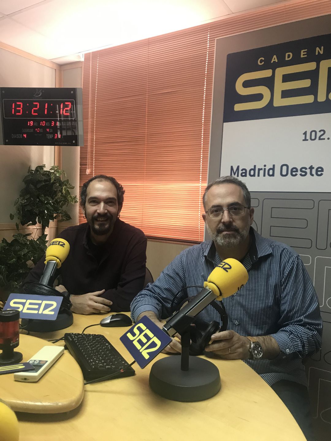 El actor Alberto Gómez y el director teatral Borja Rodríguez El actor Alberto Gómez y el director teatral Borja Rodríguez
