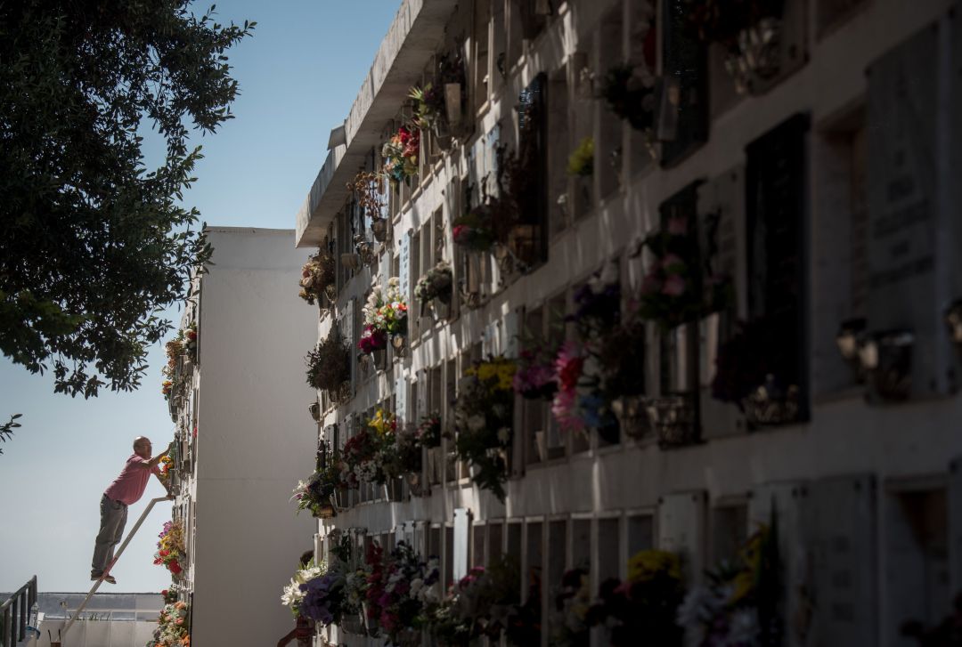 Un cementerio en España. Un cementerio en España.