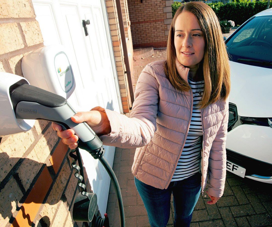 Cargador de coche eléctrico.
Cargador de coche eléctrico.