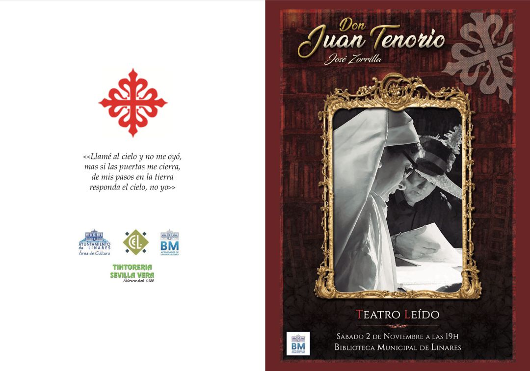 Díptico de presentación de la obra. Díptico de presentación de la obra.