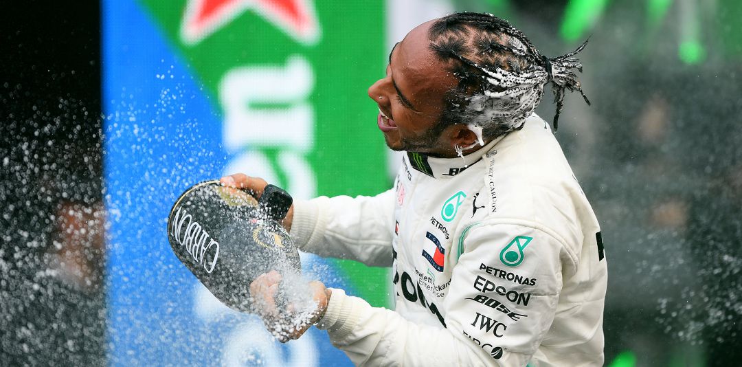 Lewis Hamilton celebra la victoria en México de la pasada semana Lewis Hamilton celebra la victoria en México de la pasada semana