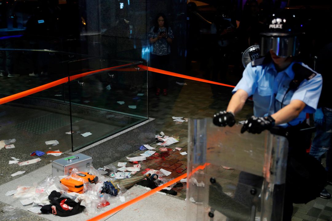 Imagen de la escena donde se han cometido los ataques Imagen de la escena donde se han cometido los ataques