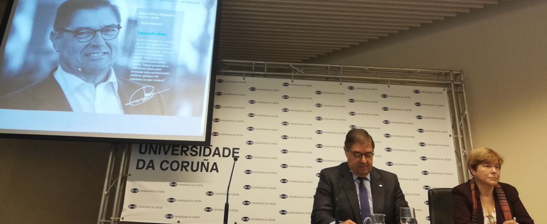 El rector de la UDC Julio Abalde anuncia oficialmente su presentación a la reelección El rector de la UDC Julio Abalde anuncia oficialmente su presentación a la reelección