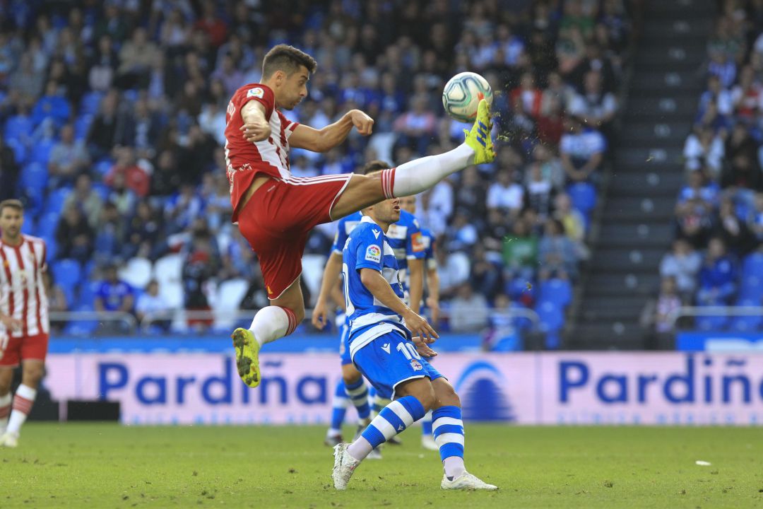 César de la Hoz en Riazor. César de la Hoz en Riazor.