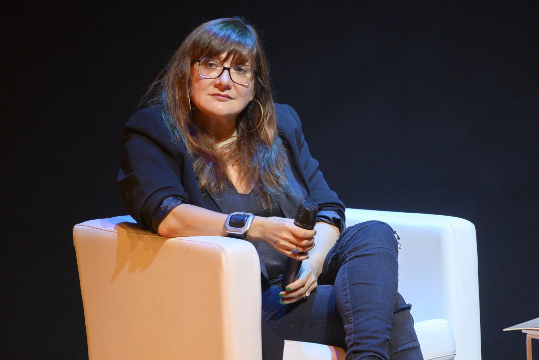 Isabel Coixet, durante la masterclass organizada en el Museo Guggenheim de Bilbao Isabel Coixet, durante la masterclass organizada en el Museo Guggenheim de Bilbao