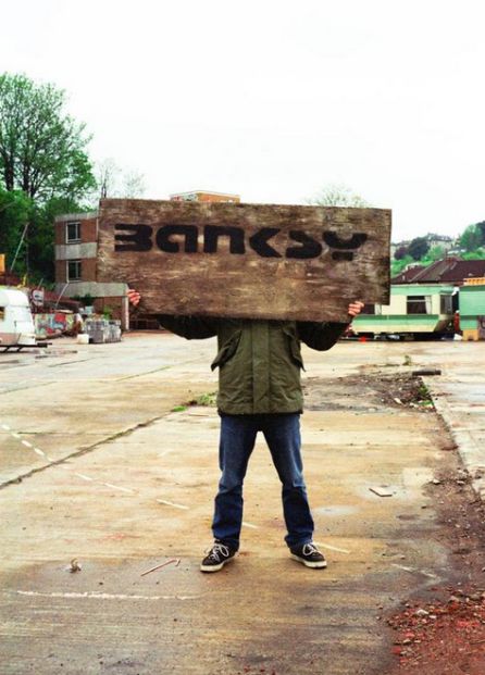 Imagen de Banksy tomada por Steve Lazarides Imagen de Banksy tomada por Steve Lazarides