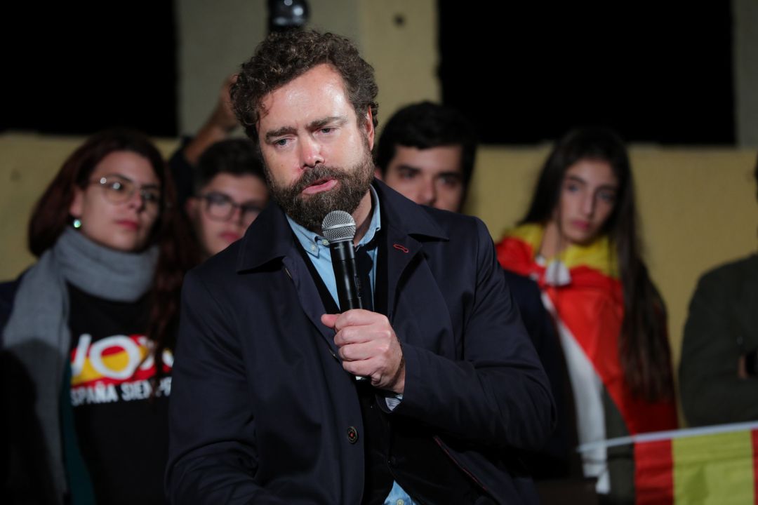 El portavoz de Vox en el Congreso, Iván Espinosa de los Monteros, en un acto de Vox con jóvenes en Madrid (imagen de archivo) El portavoz de Vox en el Congreso, Iván Espinosa de los Monteros, en un acto de Vox con jóvenes en Madrid (imagen de archivo)