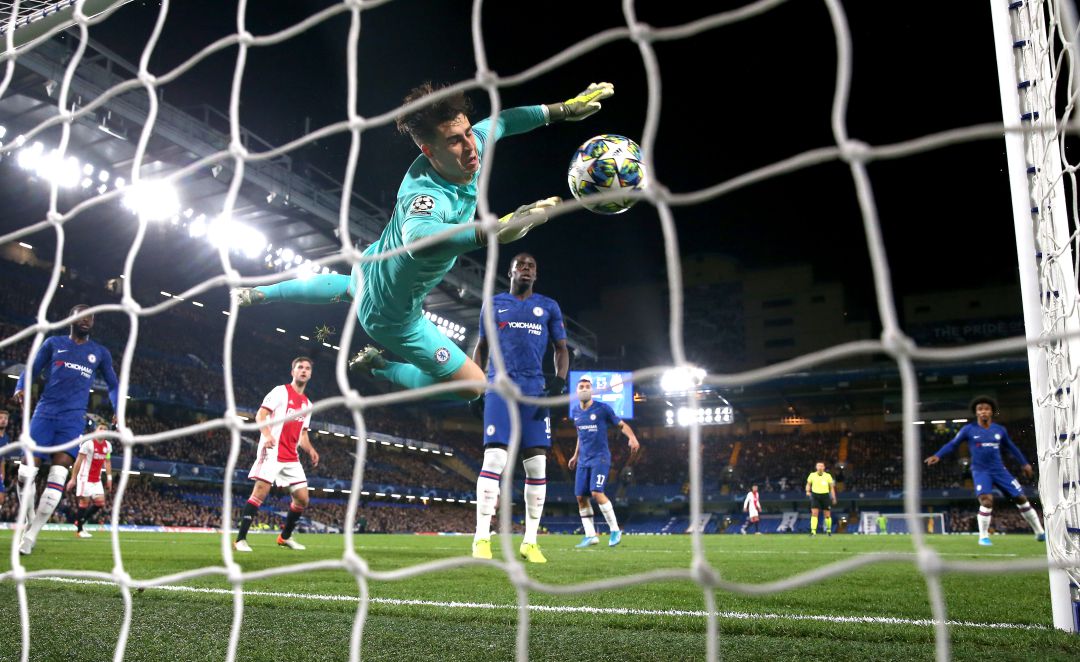 Kepa, en el gol que se hizo viral en las redes. Kepa, en el gol que se hizo viral en las redes.