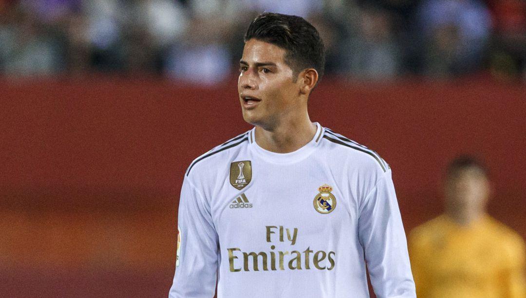James Rodríguez, durante un partido con el Real Madrid James Rodríguez, durante un partido con el Real Madrid