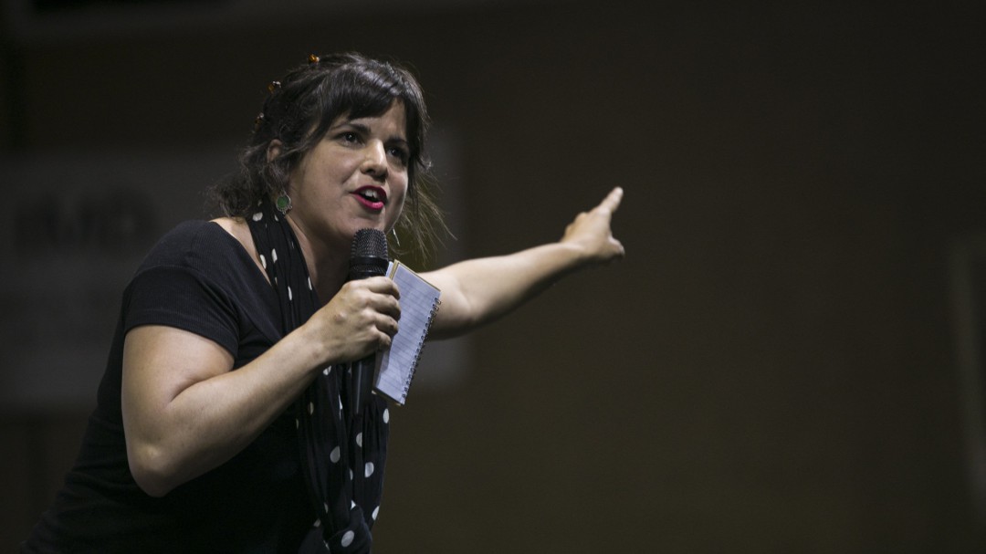 El emocionante discurso de Teresa Rodríguez contra el acto xenófobo de Vox