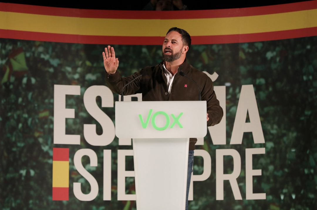 El presidente de Vox, Santiago Abascal. El presidente de Vox, Santiago Abascal.