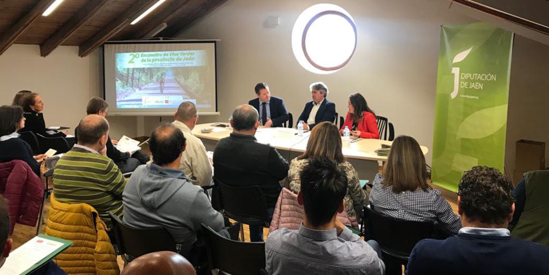 Asistentes al encuentro de las Vías Verdes. Asistentes al encuentro de las Vías Verdes.