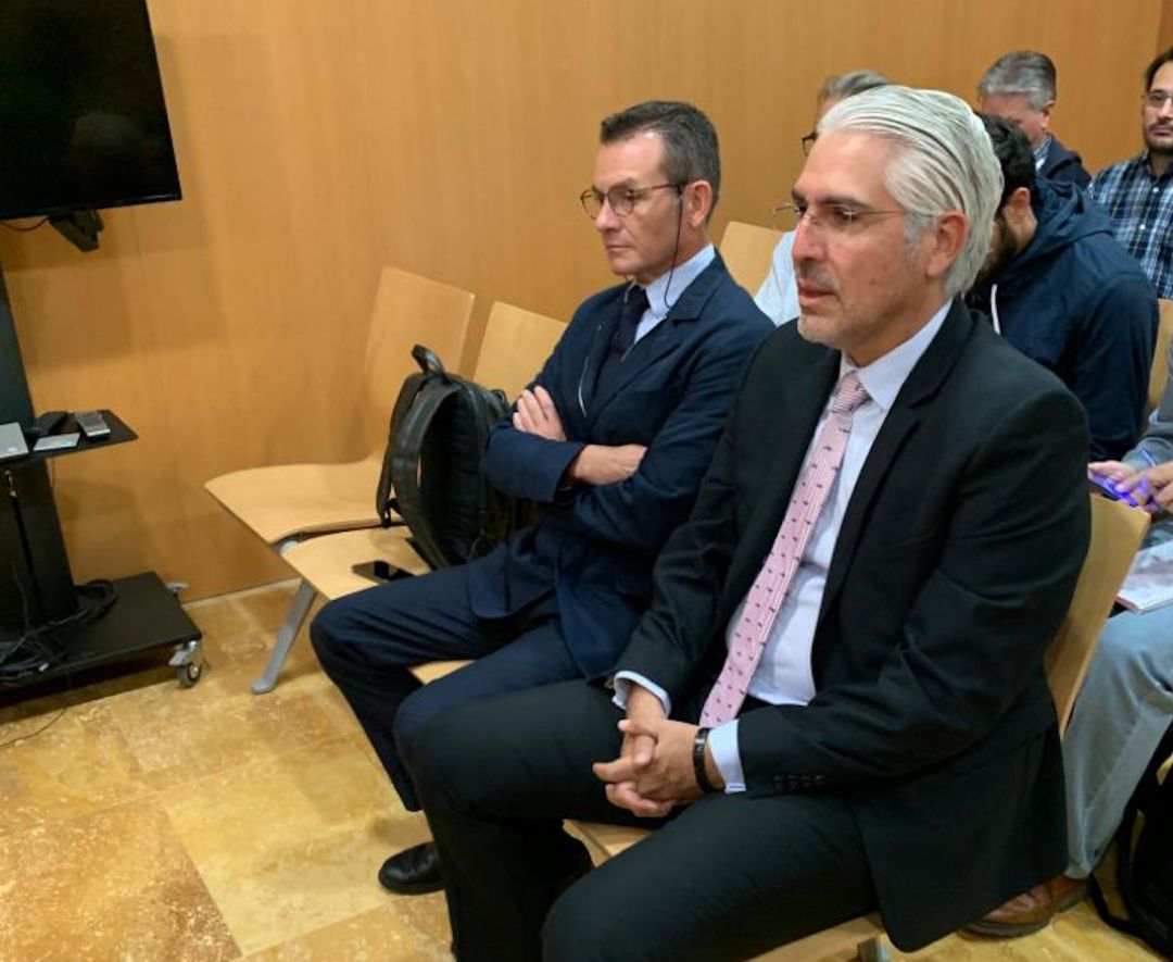 Mauricio García de la Vega en el juicio contra el Real Murcia Mauricio García de la Vega en el juicio contra el Real Murcia