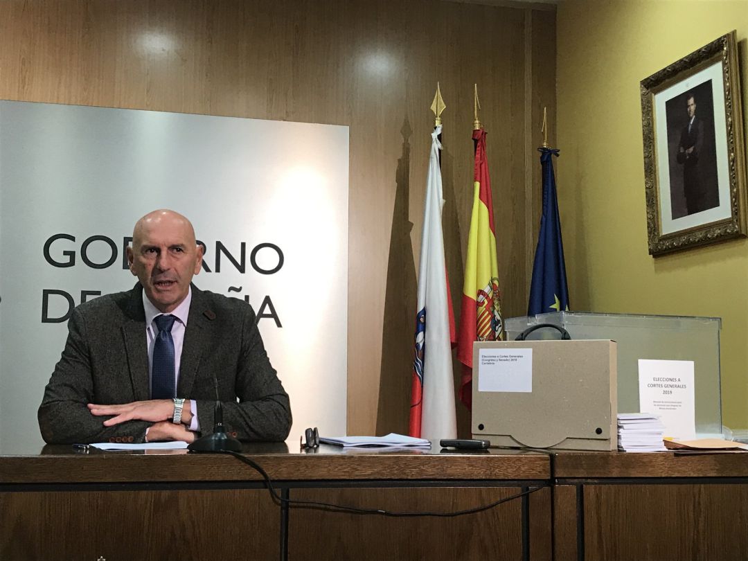 El delegado del Gobierno en Cantabria, Eduardo Echevarría, presenta el dispositivo para las elecciones del domingo El delegado del Gobierno en Cantabria, Eduardo Echevarría, presenta el dispositivo para las elecciones del domingo