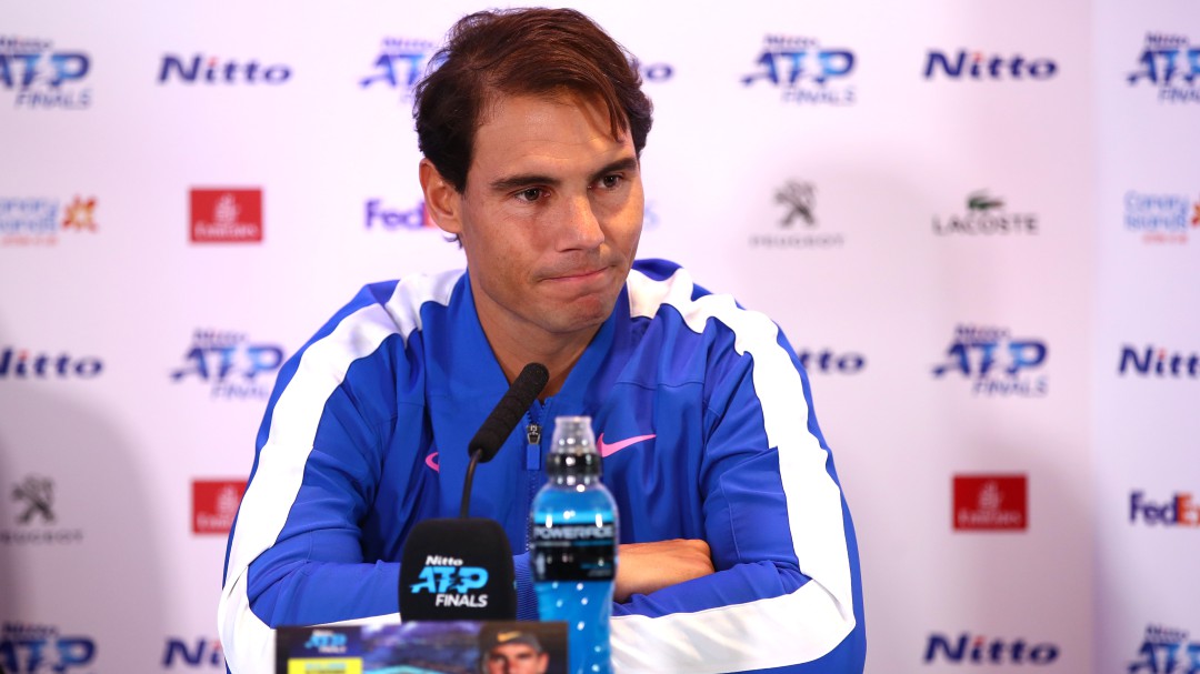 Precaución máxima de Rafa Nadal: "Ayer saqué muy despacio"