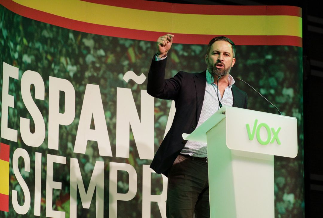El presidente de Vox y candidato presidencial, Santiago Abascal El presidente de Vox y candidato presidencial, Santiago Abascal