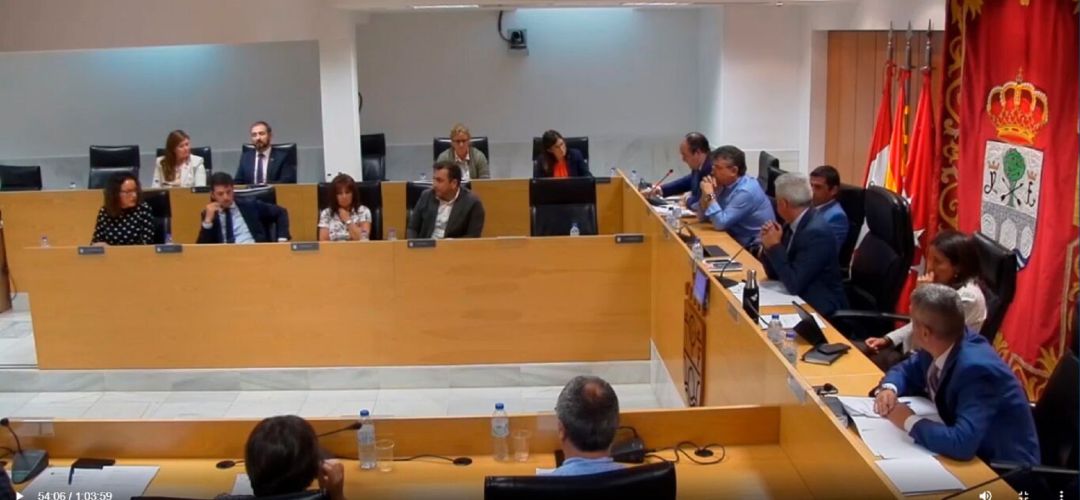 Bancada del Partido Popular con ausencia de concejales en un pleno de Sanse Bancada del Partido Popular con ausencia de concejales en un pleno de Sanse