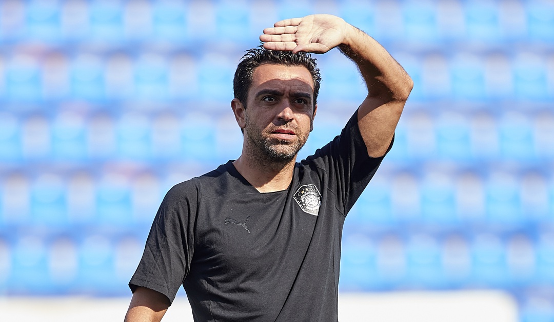 Xavi Hernández durante un partido de su equipo en Catar Xavi Hernández durante un partido de su equipo en Catar