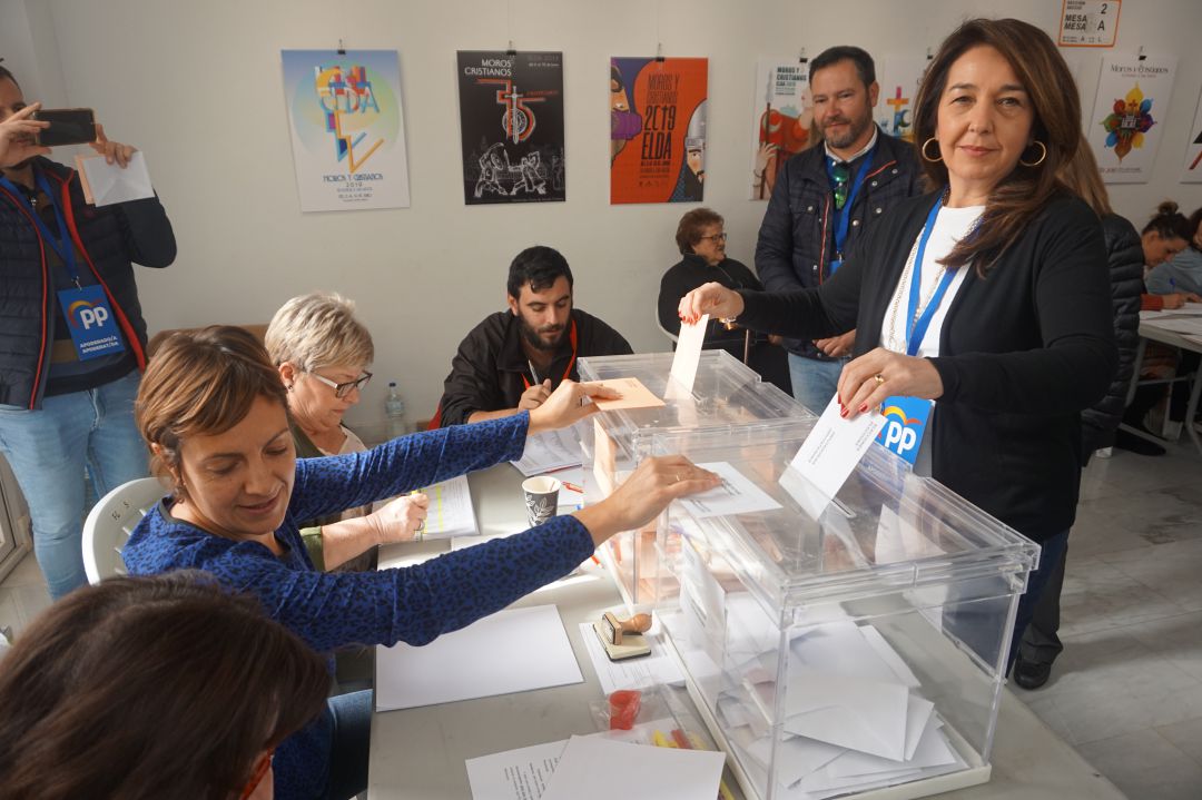 Pedrosa votando esta mañana Pedrosa votando esta mañana
