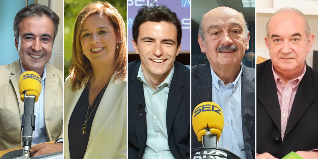 Diego Movellán, Elena Castillo, Pedro Casares, José María Mazón y Emilio del Valle. Diego Movellán, Elena Castillo, Pedro Casares, José María Mazón y Emilio del Valle.