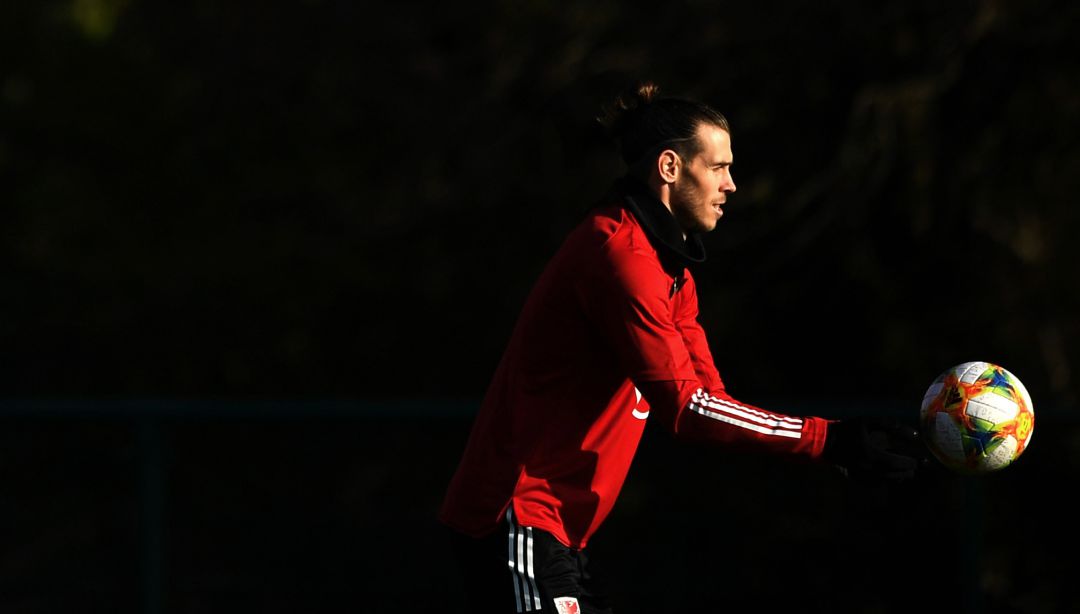 Gareth Bale, con la selección de Gales Gareth Bale, con la selección de Gales