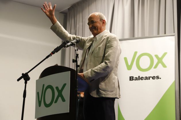 Antonio Salvá, en un acto de Vox en Palma de Mallorca Antonio Salvá, en un acto de Vox en Palma de Mallorca