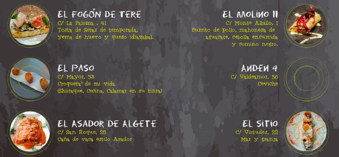 Propuestas para la Semana Gastronómica de Algete Propuestas para la Semana Gastronómica de Algete