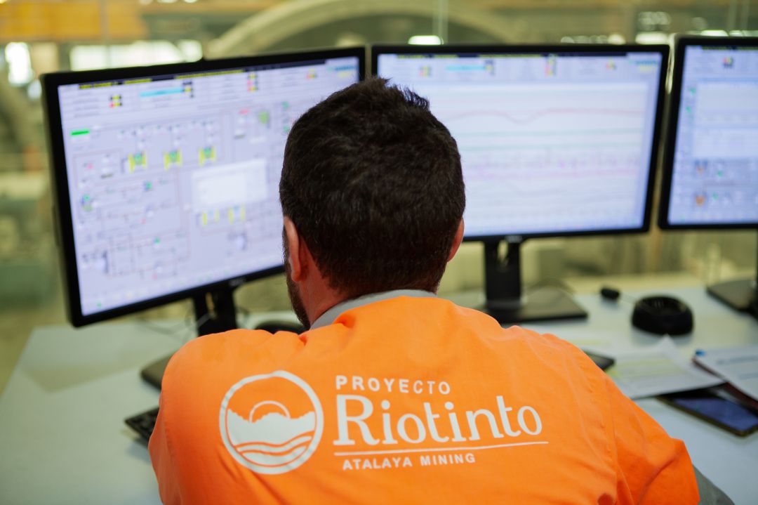 Operario de la mina de Riotinto. Operario de la mina de Riotinto.