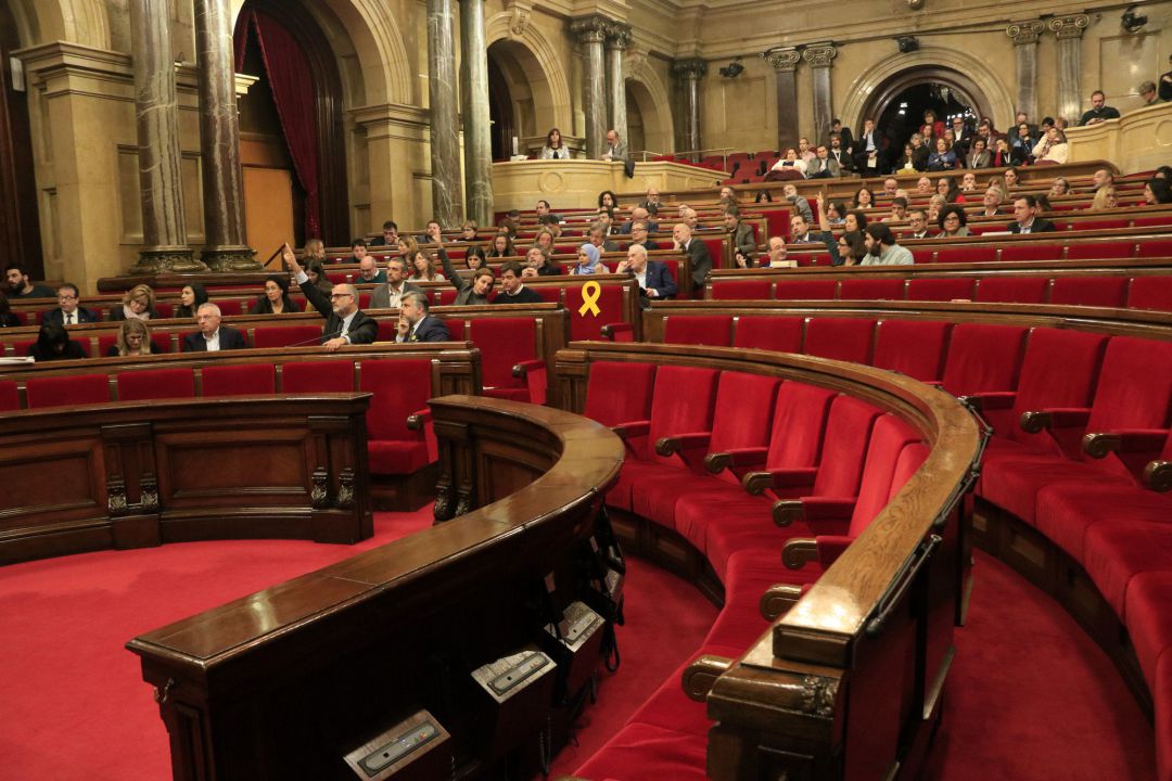 Pleno del Parlament, con la ausencia del Govern y los diputados de Ciudadanos y el PP, donde se ha reiterado la voluntad de ejercer la autodeterminación Pleno del Parlament, con la ausencia del Govern y los diputados de Ciudadanos y el PP, donde se ha reiterado la voluntad de ejercer la autodeterminación