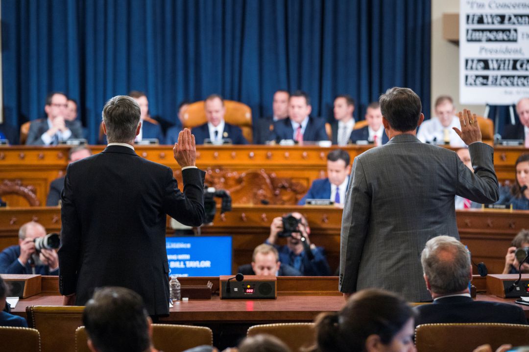 Primeras declaraciones en el proceso del impeachment a Trump Primeras declaraciones en el proceso del impeachment a Trump