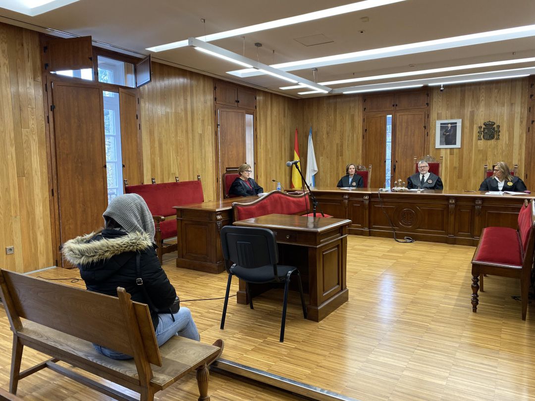 La acusada durante el juicio en la Audiencia Provincial de Lugo La acusada durante el juicio en la Audiencia Provincial de Lugo