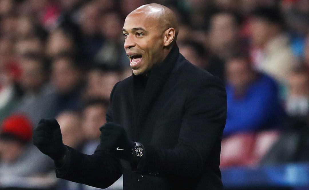 Thierry Henry, en uno de sus partidos como técnico del Mónaco Thierry Henry, en uno de sus partidos como técnico del Mónaco