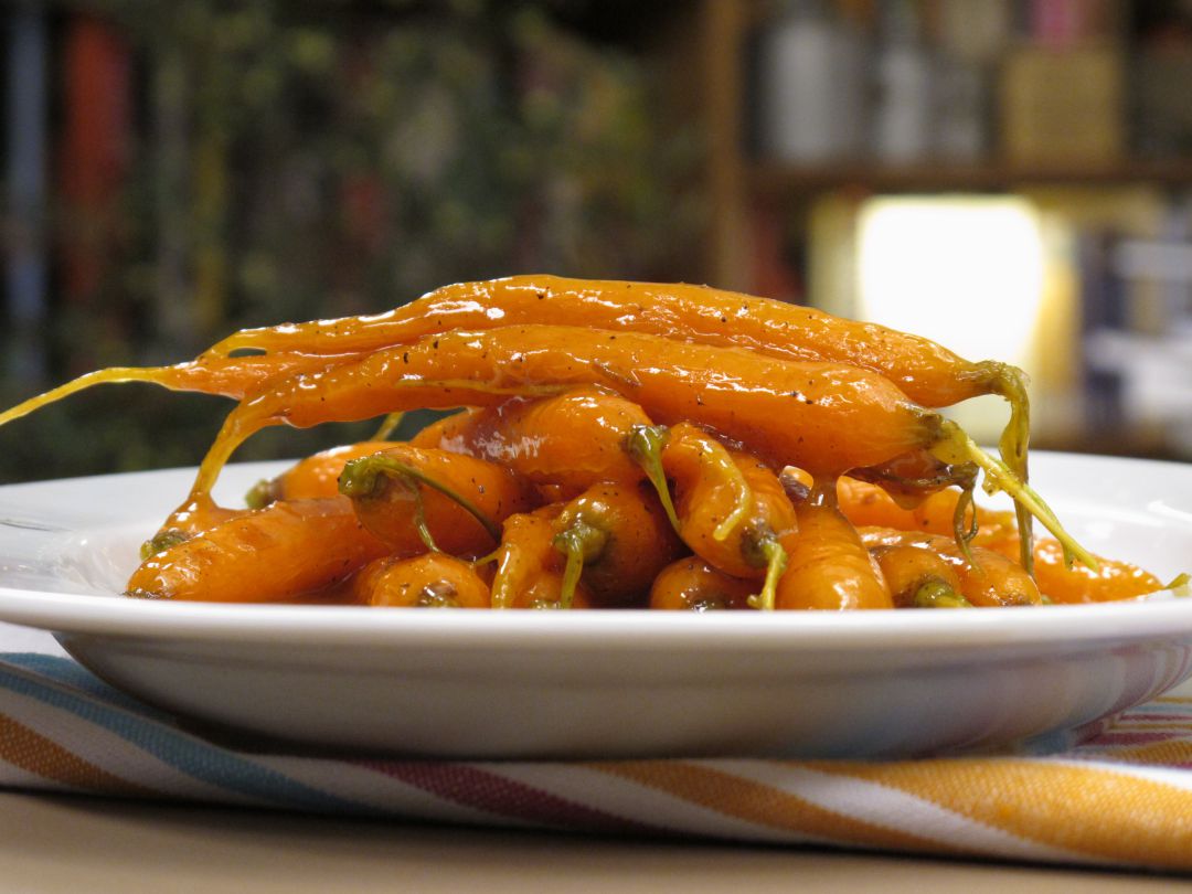 Zanahorias glaseadas con zumo de mandarina. Zanahorias glaseadas con zumo de mandarina.