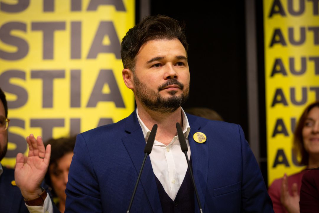 El diputado al Congreso de los Diputados por ERC, Gabriel Rufian El diputado al Congreso de los Diputados por ERC, Gabriel Rufian