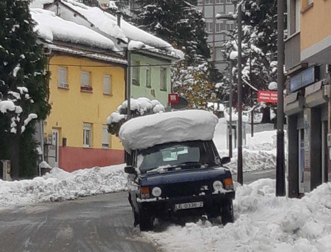 Imagen de Villablino tras la nevada Imagen de Villablino tras la nevada