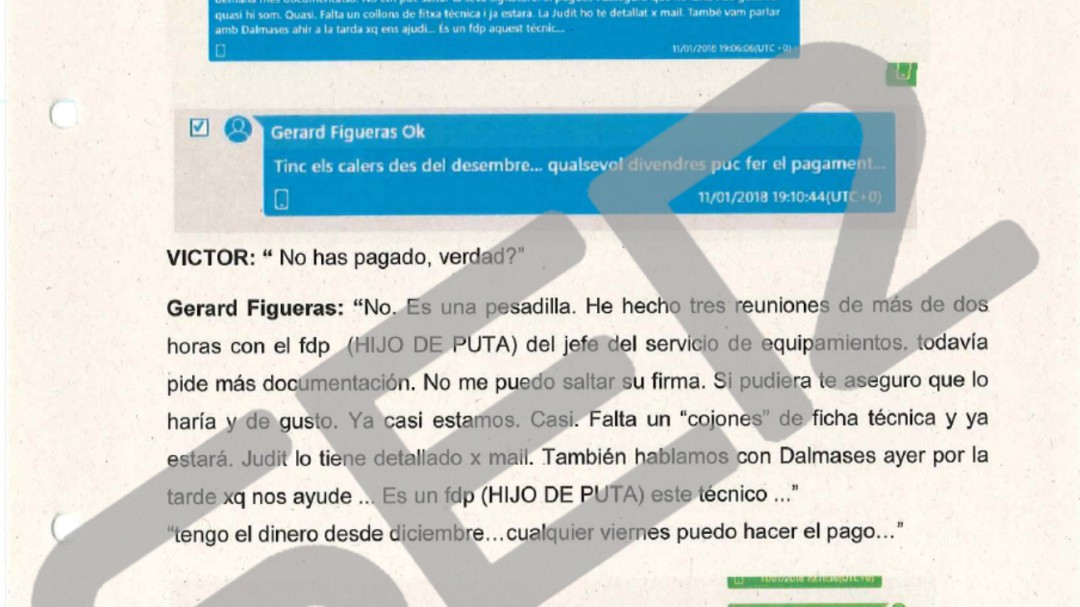La Guardia Civil señala que la Generalitat coaccionó a los técnicos para financiar el Procés