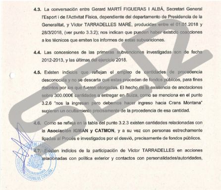 La Guardia Civil señala que la Generalitat coaccionó a los técnicos para financiar el Procés La Guardia Civil señala que la Generalitat coaccionó a los técnicos para financiar el Procés