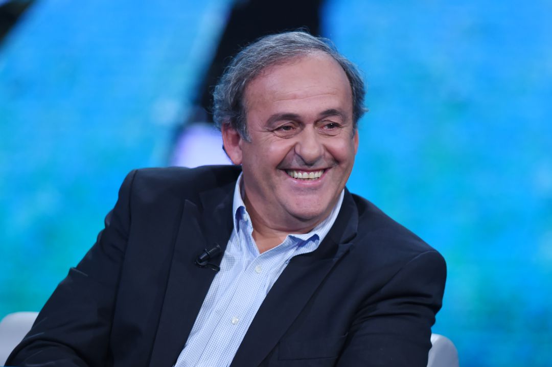 Platini, durante la entrevista en "Che Tempo Che Fa" en RAI 2. Platini, durante la entrevista en "Che Tempo Che Fa" en RAI 2.