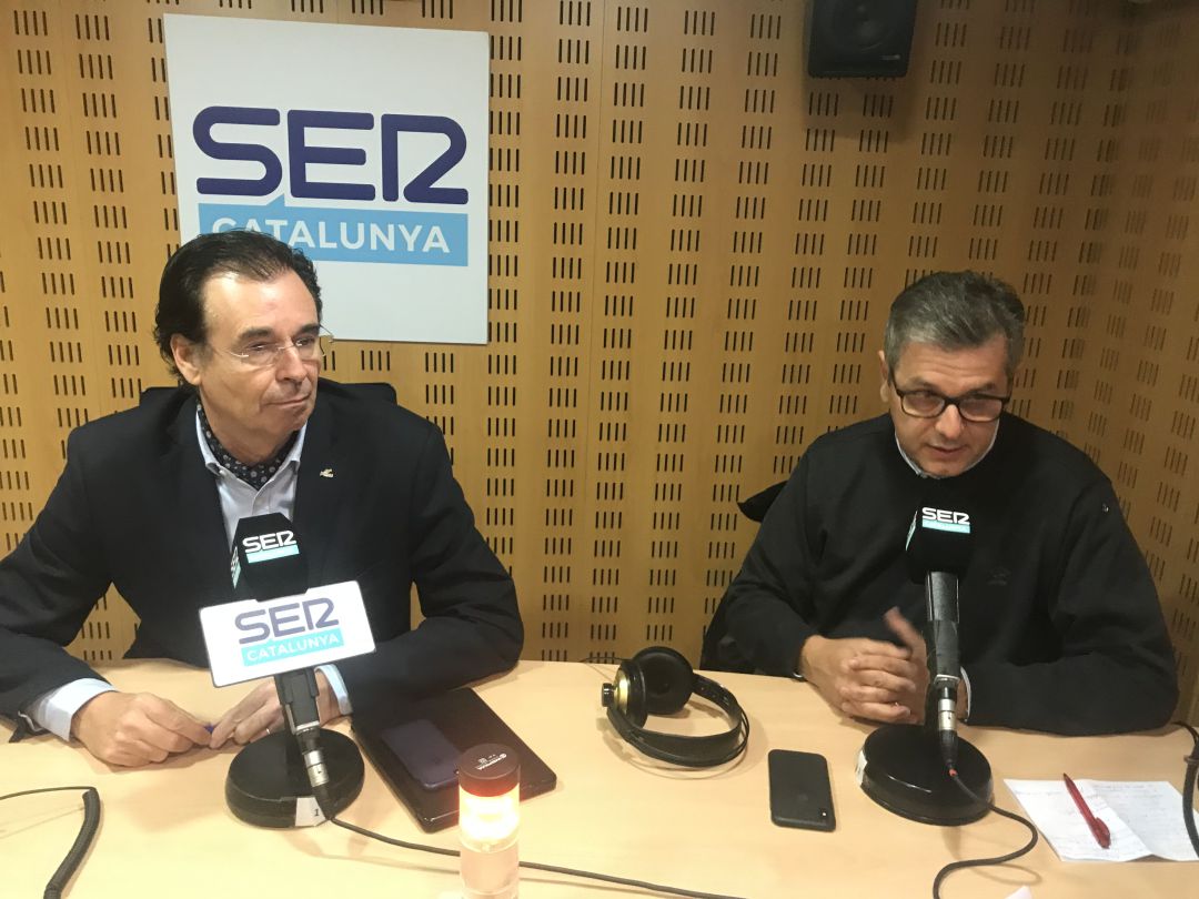 Pere Cornellà, de PIMEC Girona; i Jaume Guàrdia, vicepresident de la Cambra de Comerç Pere Cornellà, de PIMEC Girona; i Jaume Guàrdia, vicepresident de la Cambra de Comerç