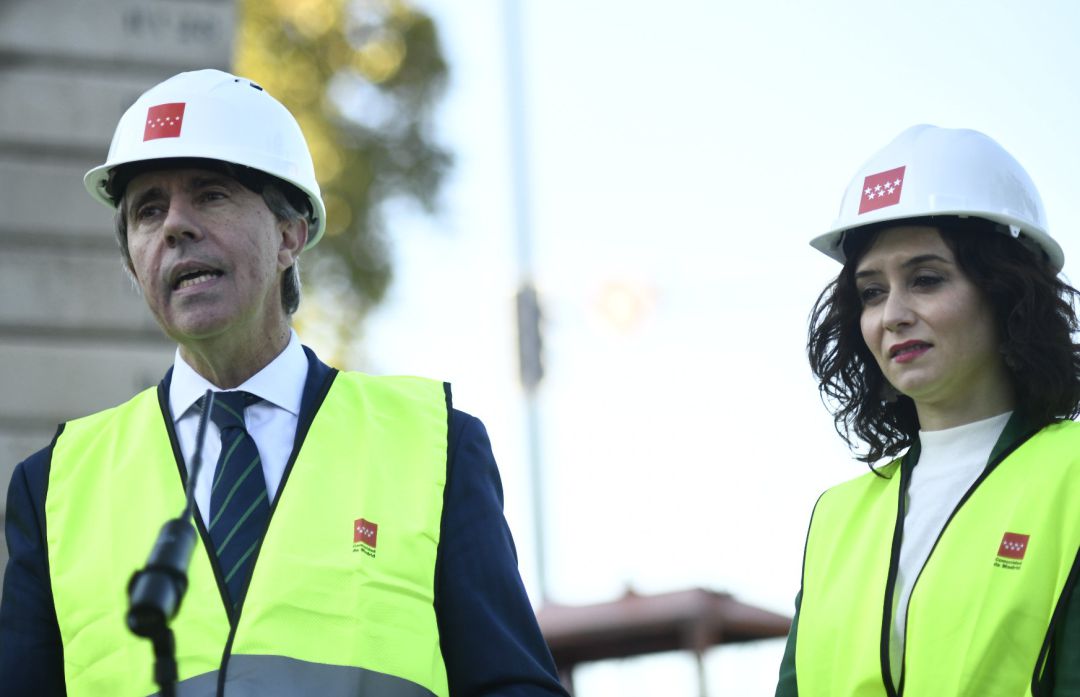 El consejero de Transportes, Movilidad e Infraestructuras de la Comunidad de Madrid, Ángel Garrido y la presidenta de la Comunidad de Madrid, Isabel Díaz Ayuso, El consejero de Transportes, Movilidad e Infraestructuras de la Comunidad de Madrid, Ángel Garrido y la presidenta de la Comunidad de Madrid, Isabel Díaz Ayuso,