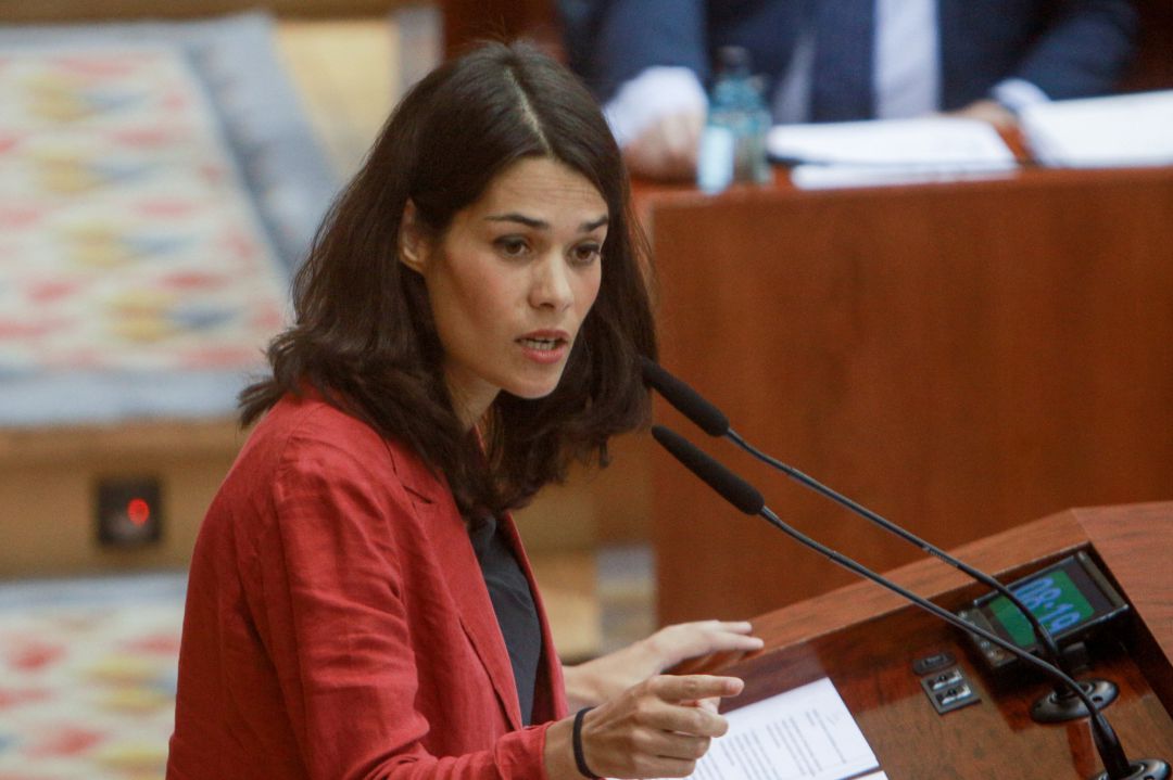 Imagen de archivo de la portavoz de Unidas Podemos Izquierda Unida Madrid en Pie, Isa Serra. Imagen de archivo de la portavoz de Unidas Podemos Izquierda Unida Madrid en Pie, Isa Serra.