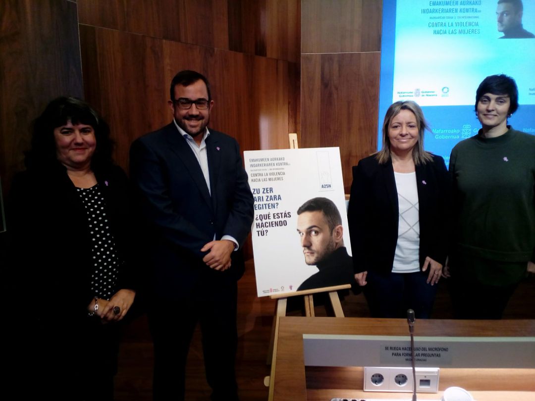 El Gobierno de Navarra presenta la campaña en torno al próximo 25 de noviembre El Gobierno de Navarra presenta la campaña en torno al próximo 25 de noviembre